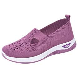 Damen Slip On Sneaker Memory Foam Turnschuhe Sportschuhe Bequeme Stoff Plattform Schuhe Laufschuhe Leichtgewichts Atmungsaktiv Frauen Trekkingschuhe Tennisschuhe Freizeit Für Training Outdoor von Hkdjaess