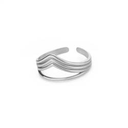 Hmsanase Ring Ringe Damen Bijouterie Herren Mehrschichtige Kronendesign Offene Ringe Für Frauen Geometrischer Ehering Größenveränderbar Jz6254P von Hmsanase