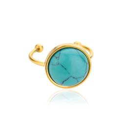 Hmsanase Ring Ringe Damen Bijouterie Herren Runde Natursteinringe Für Frauen Opal Verlobung Ehering Verstellbar Boho Vintage Größenveränderbar Jz3813G-2 von Hmsanase