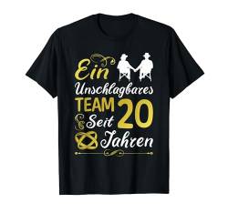 20 Jahre Verheiratet 20. Hochzeitstag Porzellanhochzeit T-Shirt von Hochzeitstag Ehefrau Ehemann Geschenke