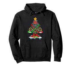 Ice Hockey Equipment As Christmas Tree Player Team Lover Kid Pullover Hoodie von Hockey Christmas Costume