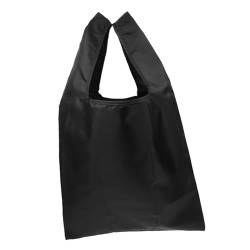 Hoement Faltbare Einkaufstasche Damen Tragetaschen Wiederverwendbare Einkaufstasche Weibliche Outdoor-tasche Damenhandtasche Wiederverwendbare Einkaufstüte Reisehandtasche Black Polyester von Hoement