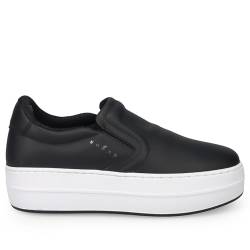 Hogan Skyscraper Platform Sneakers aus schwarzem Leder - HXW6700FK90 Q44B999 - Gr, Schwarz , 37 EU von Hogan