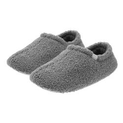 Holibanna 1 Paar Plüsch-Slipper Gemütliche Hausschuhe Flauschiger Slipper Damen Hausschuhe weiche hausschuhe Flauschige Slipper warme Schuhe pelzige Hausschuhe Fuzzy-Schuhe für Frauen Grey von Holibanna