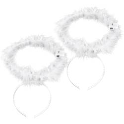 Holibanna 4 Stück Engel-halo-stirnband Make-up-stirnband Make-up-haarband Weihnachtsstirnbänder Weihnachtskopfbedeckung Haargummis Engel Cosplay Stirnband Bilden Fräulein Abs Weiß Fee von Holibanna