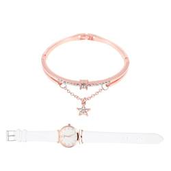 Holibanna Mädchen Anzug 1 Satz Anschauen Armbänder Diamantarmband für Damen Mädchenuhren Damenuhren Trend Pu Modische Armbänder Für Frauen von Holibanna