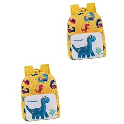 Holibanna Rucksäcke 2St Kinderrucksäcke Kinderrucksack Schulranzen Rucksack für Kinder Anti-verlorene Tasche Dinosaurier-Schultasche Student Studentenrucksack von Holibanna