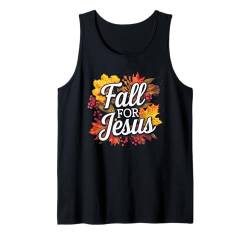 Jesus Fall Christian Herbst Blätter Thanksgiving Sonntag Tank Top von Holiday 365