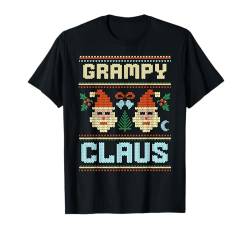 Grampy Claus Weihnachtsmütze, hässliche Weihnachten, passend zum Großvater T-Shirt von Holiday Matching Family Ugly Christmas Santa Claus