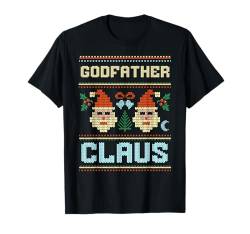 Patenmann Nikolausmütze Hässliche Weihnachten Passende Familie T-Shirt von Holiday Matching Family Ugly Christmas Santa Claus