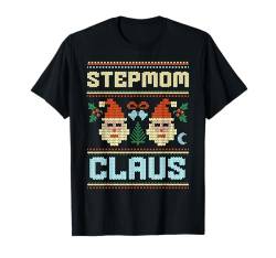 Stiefmutter Claus Santa Hat Hässliche Weihnachten Passende Stiefmutter T-Shirt von Holiday Matching Family Ugly Christmas Santa Claus