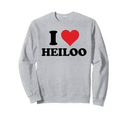 I Heart Heiloo Netherlands Love Dutch Souvenir Sweatshirt von Holland Cities Towns Tourism Merch Tees And Stuff