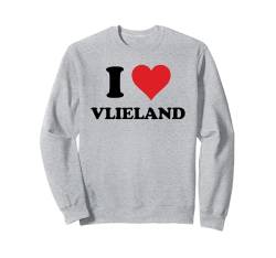 I Heart Vlieland Netherlands Love Dutch Souvenir Sweatshirt von Holland Cities Towns Tourism Merch Tees And Stuff