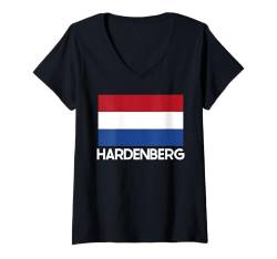 Damen Hardenberg Niederlande Niederlande Flagge für Männer Frauen T-Shirt mit V-Ausschnitt von Holland Village Town City Merch Stuff