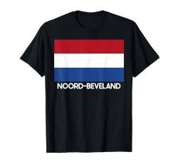 Nord-BEVELAND Niederlande niederländische Flagge für Männer Frauen T-Shirt von Holland Village Town City Merch Stuff