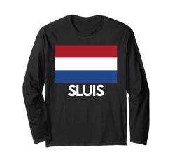 SLUIS Niederlande Niederlande Flagge für Männer Frauen Langarmshirt von Holland Village Town City Merch Stuff