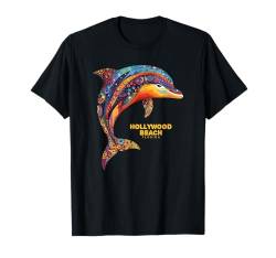 Hollywood Beach FL Florida Vacation Delphin Souvenir T-Shirt von Hollywood Beach FL Retro Vintage Apparel