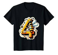 Kinder 4-jähriges Geburtstagsmädchen zum 4. Geburtstag, süße Biene T-Shirt von Honeybee Birthday Co.