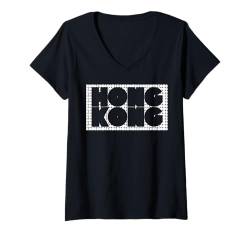 Damen Hongkong-Hemd T-Shirt mit V-Ausschnitt von Hong Kong Shirts