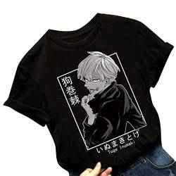 Jujutsu Kaisen Toge Inumaki T-Shirt Unisex Rundhals Kurzarm T-Shirt Sommer Baumwoll T-Shirt für Männer Frauen von Hongwenstore