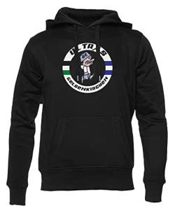 Ultras Gelsenkirchen Unisex Hoodie Herren Damen Schwarz Lange Ärmel Kapuzenpulli Men's Women's Black von Hopestly