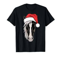 Joyful Horse Weihnachtsmann auf Pferd Weihnachten T-Shirt von Horse Christmas for kids, women & men