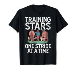 Training Stars One Stride at a Time Pferdetrainer T-Shirt von Horse Trainer Gifts for Women