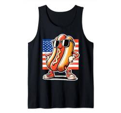 Hot Dog und amerikanische Flagge USA 4. Juli 4. Juli patriotisch Tank Top von Hot Dog - Funny 4th of July