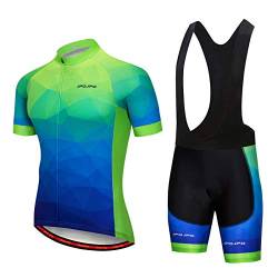 Hotlion Herren Radtrikot Set Trägerhose Sommer Radbekleidung Anzug Pro Team Bike Kleidung, B1jp1004, L von Hotlion