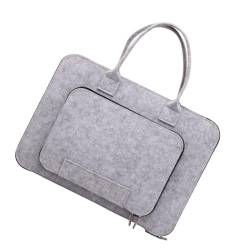 Housoutil 1Stk Innentasche für Computertaschen Business-Aktentasche für Männer Tablet-Aufbewahrungstasche portapack aktenkoffer handtasche Business-Tasche Tablet-Halter gefühlt Light Grey von Housoutil