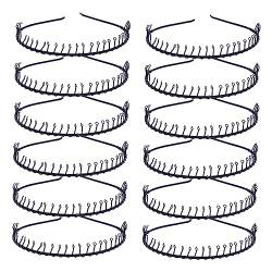 Housoutil 24 Stück 31 Zahn-Stirnband Haar-Accessoires Haarband Haarbänder Kopfband Einfaches Haarband Make-Up-Stirnband Zähne Haarreifen Eisen-Stirnbänder Zahnform Zahnkamm von Housoutil