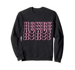 Niedliche rosa Kokette Schleifen Cowgirl Western Ästhetik Frauen Mädchen Sweatshirt von Howdy Pink Coquette Bow Cute Cowgirl Y2K Aesthetic