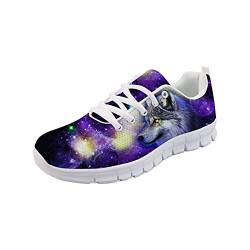 Howilath Galaxy Wolf Damen Leichte Wanderschuhe Casual Vacation Wanderschuhe EU 47 von Howilath