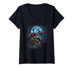 Damen Tarantula Shirt – Tarantula T-Shirt – Heulend auf dem Mond T-Shirt mit V-Ausschnitt von Howling at The Moon Shirt and Apparel Co.