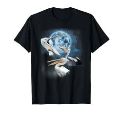 Lustiges Pelikan Shirt - Heulend auf dem Mond Pelikan T-Shirt von Howling at The Moon Shirt and Apparel Co.