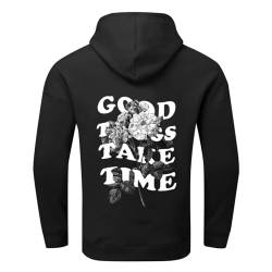 Hoodie Herren Damen mit Print Y2K Warm Pullover Hoody 3D-Buchstaben Winter Oversize Kapuzenpullover Sweatshirt Schwarz Mode Hip Hop Sweatjacke Kapuzenjacke Hochwertige Hoodie Jungen von Hsternexy