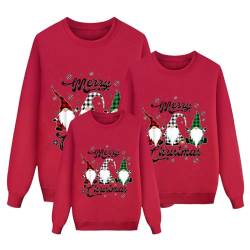 Hsternexy Weihnachten Pullover Set Partnerlook Pärchen Weihnachtspullover Familie Set Pullover Winterpullover Weihnachtspulli Sweatshirt Damen Herren Kinder Familien Outfit G150 von Hsternexy