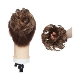 Haarteil Synthetischer, unordentlicher Haarknoten, Haarknoten, künstliches Haar, Chignon, elastisches Haarband, Haarteile for Frauen, Hochsteckfrisur, Donut-Chignon Haarverlängerung(6T27) von Huangj-0527