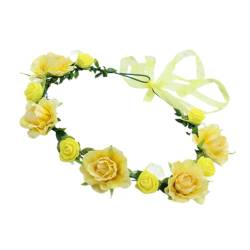 Simulationsblumen Haarband Für Strandhochzeiten Blumen Stirnband Stil Stirnband Braut Kopfschmuck Blumen Stirnband Für Strandhochzeit von Huaqgu