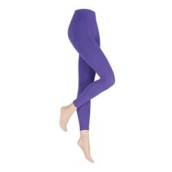 Hudson Damen Leggings Seamless blickdicht matt 90 DEN Plum 0429 S-M von Hudson