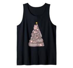 Christmas Tree Moo Deng Tank Top von Huebucket