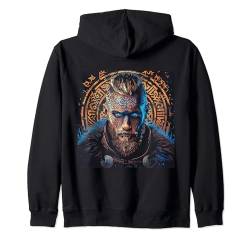 Wikinger T-Shirt Krieger Odin Vikings Thor Asgard Herren Kapuzenjacke von Hugin & Munin Shop