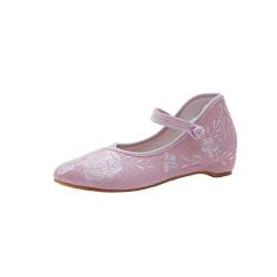 Huicai Damen Spitz Hanfu Schuhe chinesischer Stil Bestickte Schuhe von Huicai