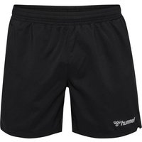 hummel Sweatshorts Laufshorts Regular Fit leicht reflektierend Innenhose 7984 in Schwarz-2 von Hummel