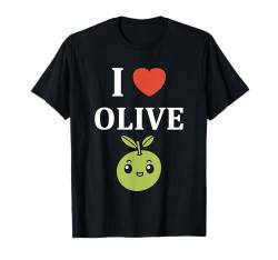 Lustiges Lebensmittel Oliven i'm a Olive T-Shirt von Humor Essen süß einfach Lustige Olive