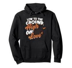 Dackel Rauhaardackel Low To The Ground High On Love Pullover Hoodie von Hundebesitzer Hund Hundehalter Hunde Hundesport