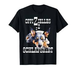 Offizielles Schlafshirt Australian Cattle Dog Hund Lustig T-Shirt von Hundebesitzer Langschläfer Geschenkidee Spruch