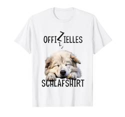 Pyrenäenberghund Offizielles Schlafshirt Mit Hund Lustig T-Shirt von Hundebesitzer Langschläfer Geschenkidee Spruch