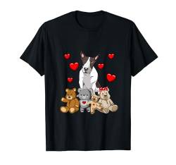 Hunde Mama Dog Mom Bull Terrier | Bullterrier T-Shirt von Hunderasse Bullterrier Geschenk für Frauen