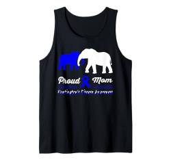 Huntington's Disease Awareness Elefant Mom Mother Support Tank Top von Huntingtons Disease Awareness Products (Lwaka)